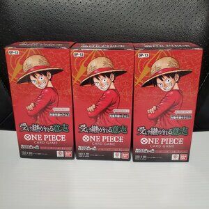 3 One Piece Card Game OP-13 Carrying on His Will Japanese Unsealed 418 Cards PK5